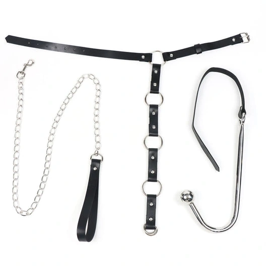 Hook EverydayUse Kinky 5853 Collar and Leash with Anal 0328